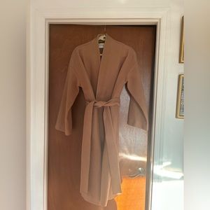 Oak + Fort NYC brand, wool wrap coat